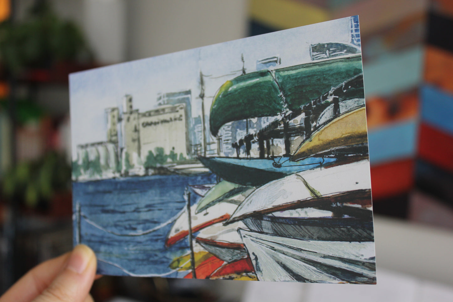 Postcard - Toronto Harbourfront watercolour painting